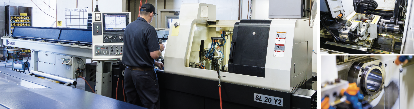 Smith Brothers love having an easy to remove and install guide bushing on their GenTurn Swiss machines. Juan is reinstalling the guide bushing as part of the switchover to run a Swiss medical part on both the GenTurn SL20Y2 Swiss turning centers.